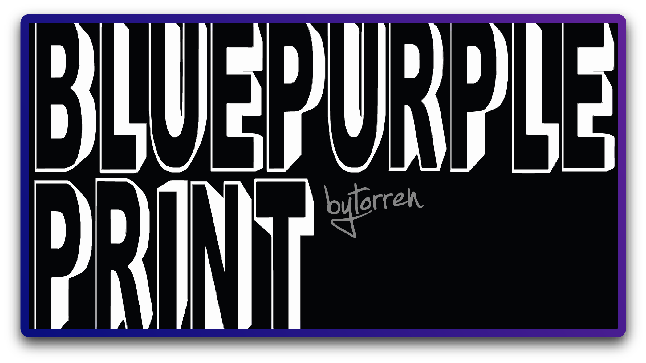BluePurple Print by Torren